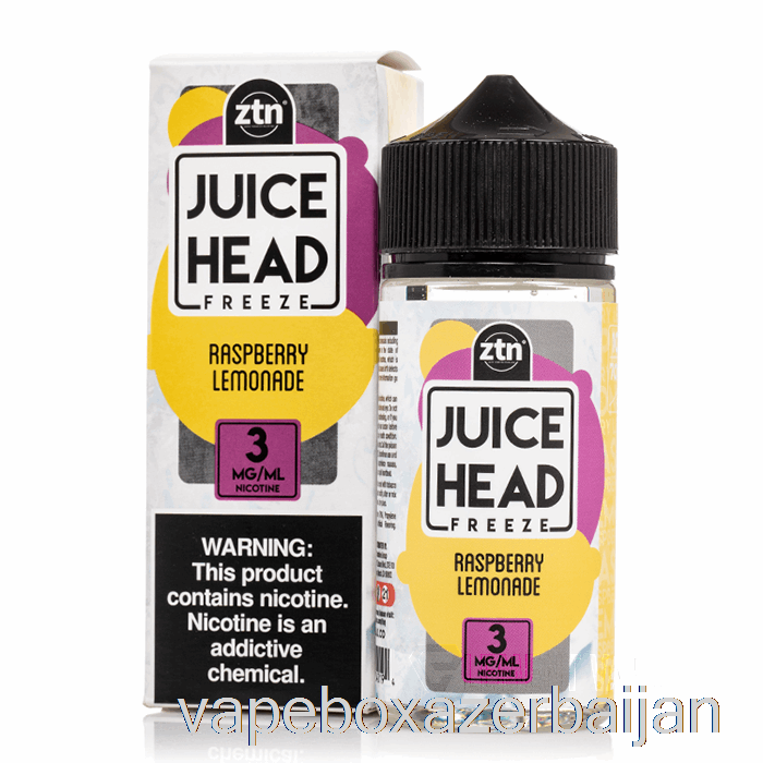 Vape Box Azerbaijan FREEZE Raspberry Lemonade - Juice Head - 100mL 0mg